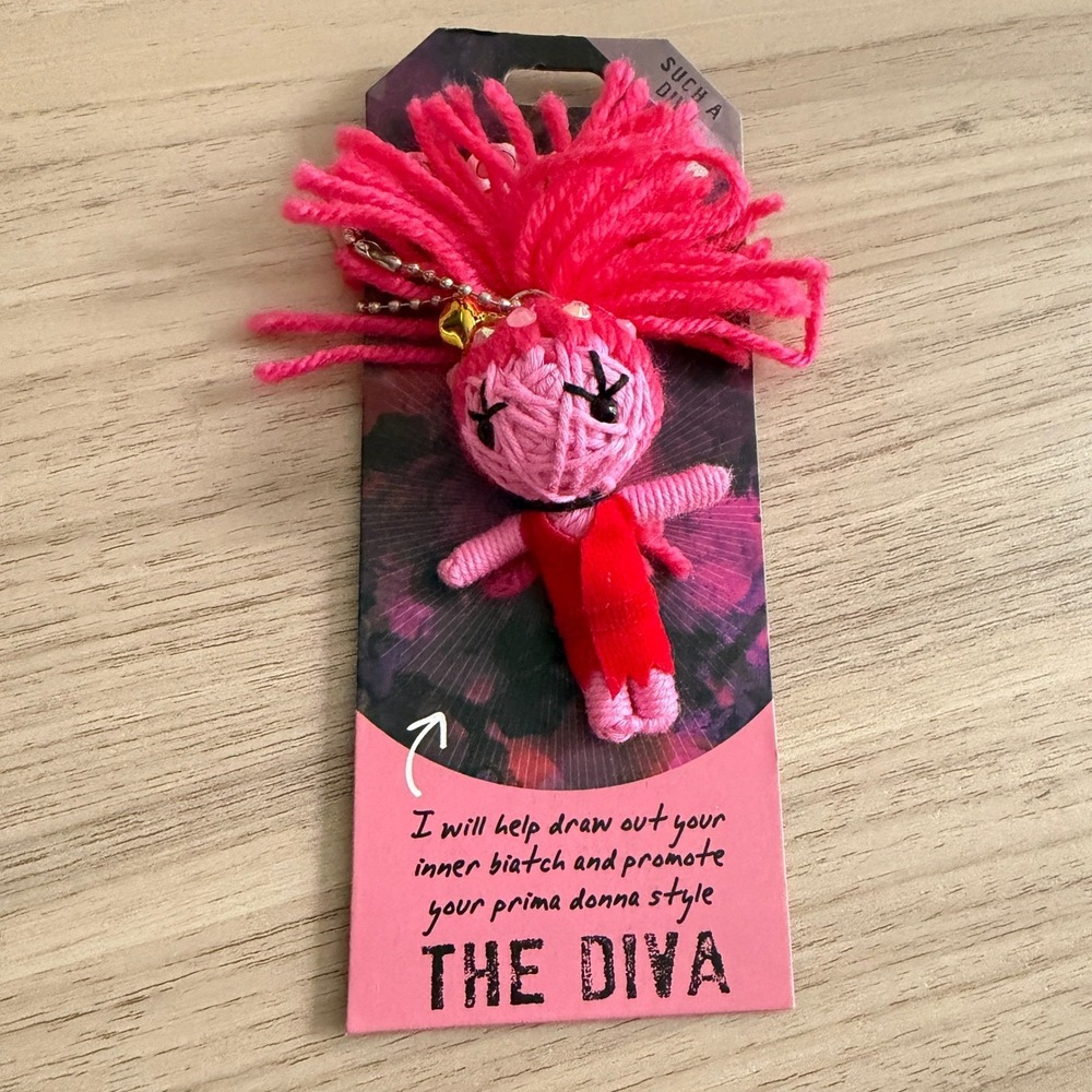 Watchover Voodoo The Diva Keychain Doll Pink One Size New